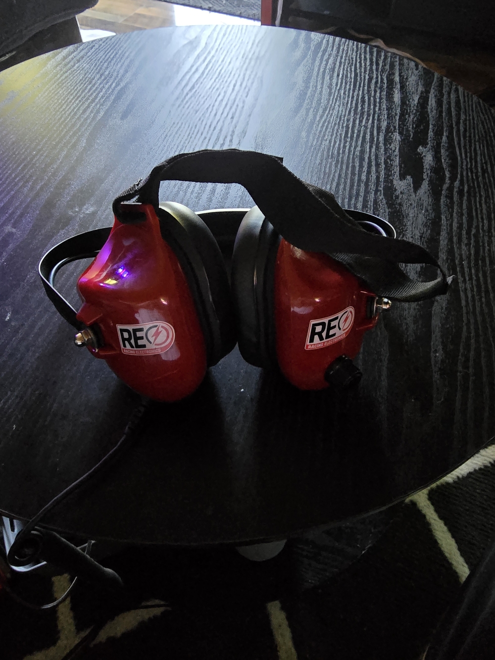 Racing Electronics Re58 Red Electronic Hearing Protection Headphones